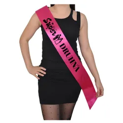 Szarfa FUKSJA Ślub Super Druhna